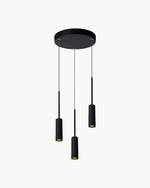Hanglamp Tubule met 5 pendels van Lucide in zwart