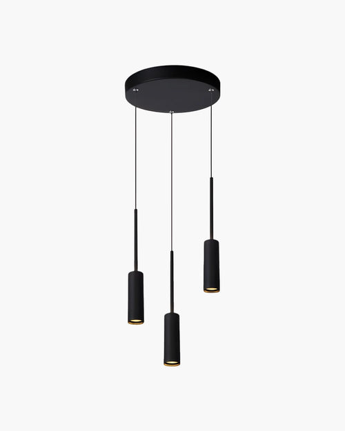 Hanglamp Tubule met 5 pendels van Lucide in zwart