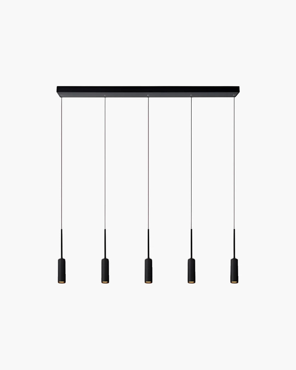 Hanglamp Tubule met 3 pendels van Lucide in zwart