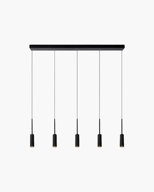 Hanglamp Tubule met 3 pendels van Lucide in zwart