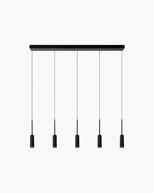 Hanglamp Tubule met 3 pendels van Lucide in zwart