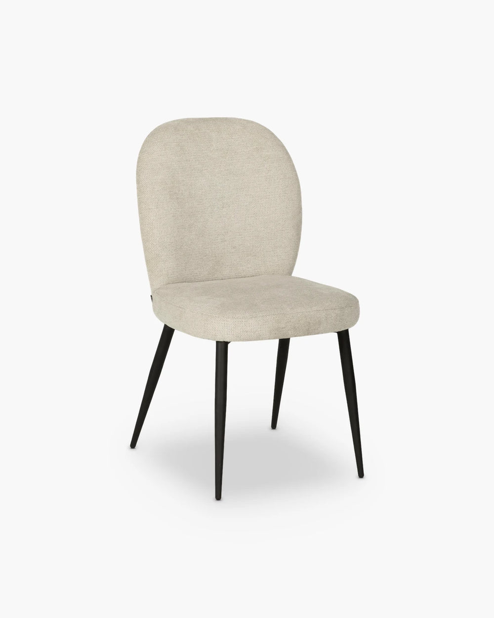Eetkamerstoel in beige stof