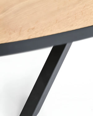 Ovale eettafel met kruispoot, foto 5 van 5