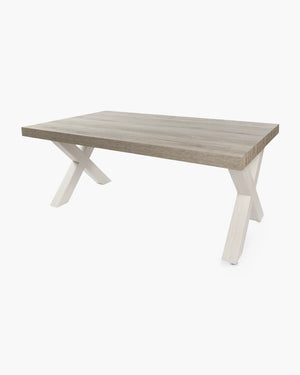 Landelijke eettafel kruispoot