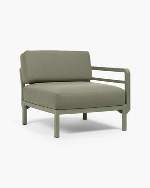 Outdoor fauteuil Maximo 1-zit van Nardi in groen stof