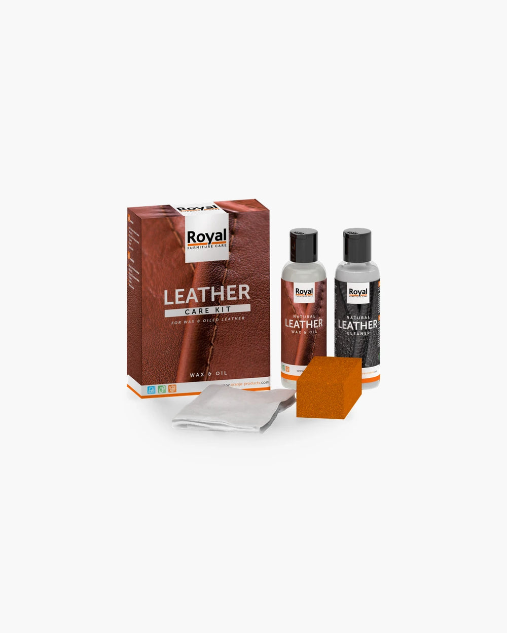 Onderhoudsset met wax en olie voor leder