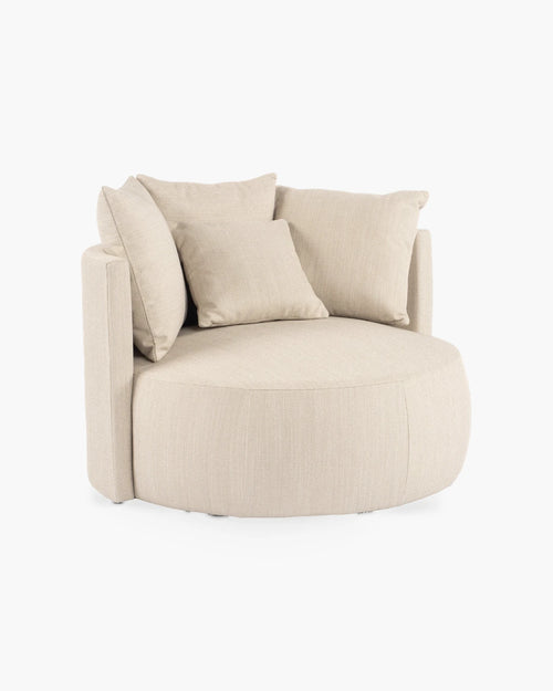 Tuinfauteuil Happy van Passe Partout in beige stof