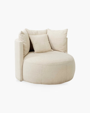 Loungezetel Pastille - ecru van Passe Partout in stof
