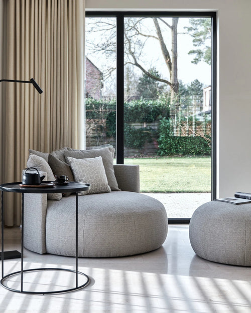 Loungezetel Pastille XL - beige van Passe Partout in stof