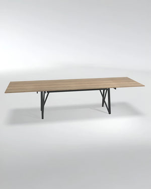 Uitschuifbare eettafel in melamine, foto 3 van 5