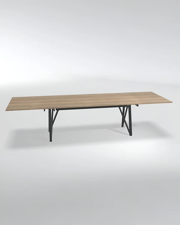 Uitschuifbare eettafel in melamine, foto 3 van 5