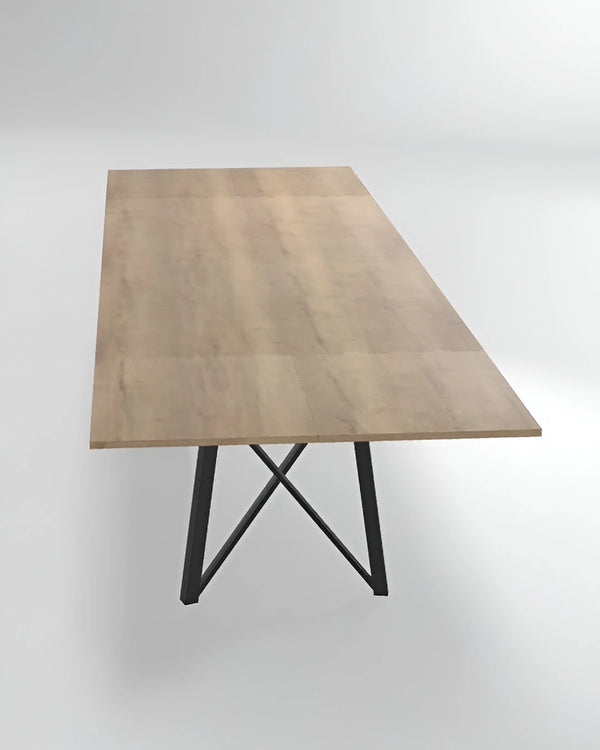 Uitschuifbare eettafel in melamine, foto 4 van 5