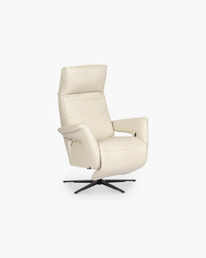 Relaxzetel HU-EC22066 van Hukla in grijs leder