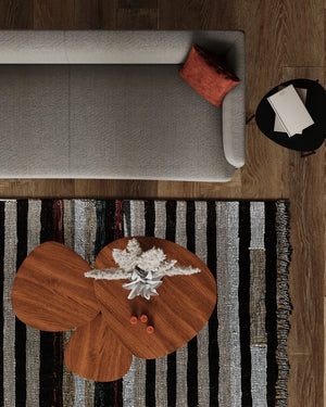 Set van 3 houten bijzettafels in retrostijl van Pomax, foto 4 van 6