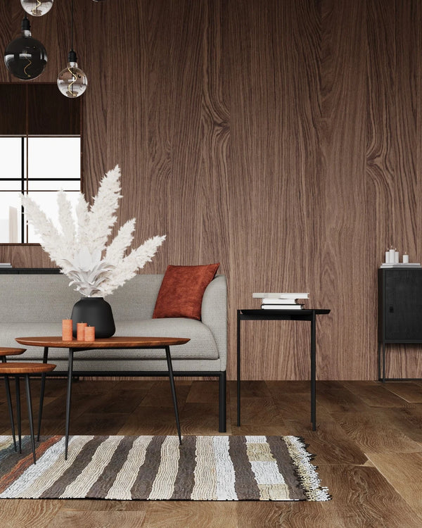 Set van 3 houten bijzettafels in retrostijl van Pomax, foto 5 van 6