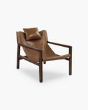 Retro clubfauteuil in leder van Pomax