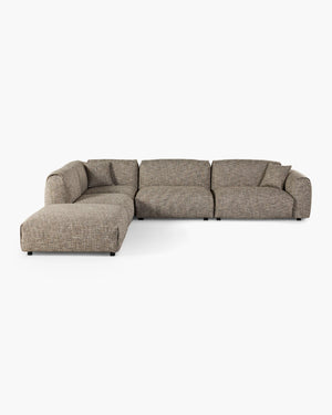 Hoeksalon met poef - 397x307 cm, foto 2 van 3
