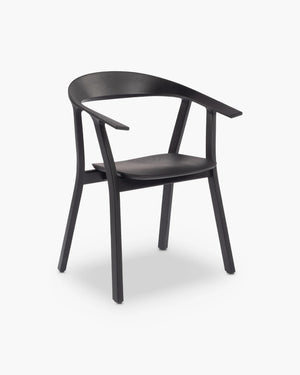 Design armstoel Rhomb in zwart eiken van Prostoria