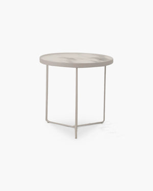 Ronde bijzettafel in metaal