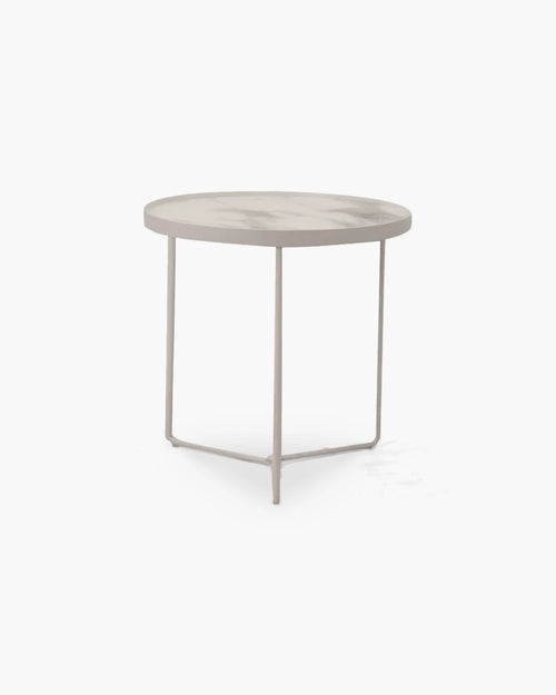 Ronde bijzettafel in metaal