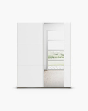 Schuifdeurkast 175x210 cm in wit
