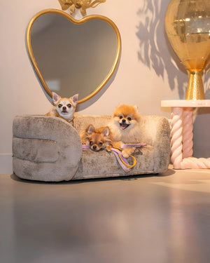 Hondenbed Bingo van Richmond Interiors in taupe stof