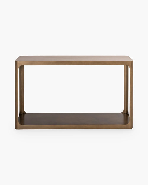 Consoletafel Claridge van Richmond Interiors in zandkleur metaal