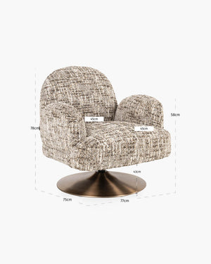Draaifauteuil Kagney van Richmond Interiors, foto 5 van 5