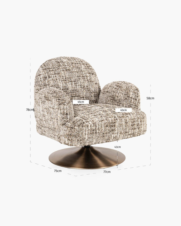 Draaifauteuil Kagney van Richmond Interiors, foto 5 van 5