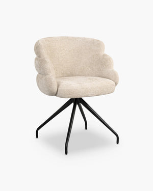 Draaibare eetkamerstoel Kayla van Richmond Interiors in stof