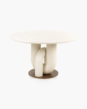 Ronde eettafel Winslow van Richmond Interiors in wit metaal