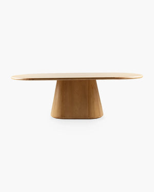 Ovale eettafel 240 cm in eik