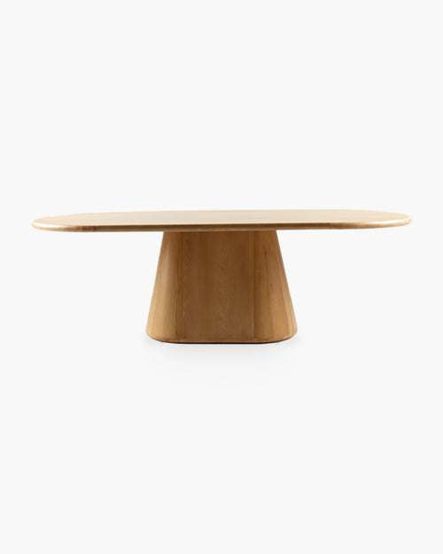 Ovale eettafel 240 cm in eik