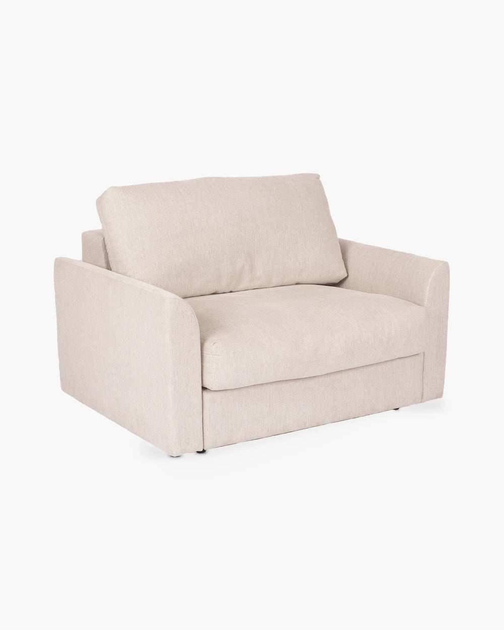 Fauteuil in beige stof