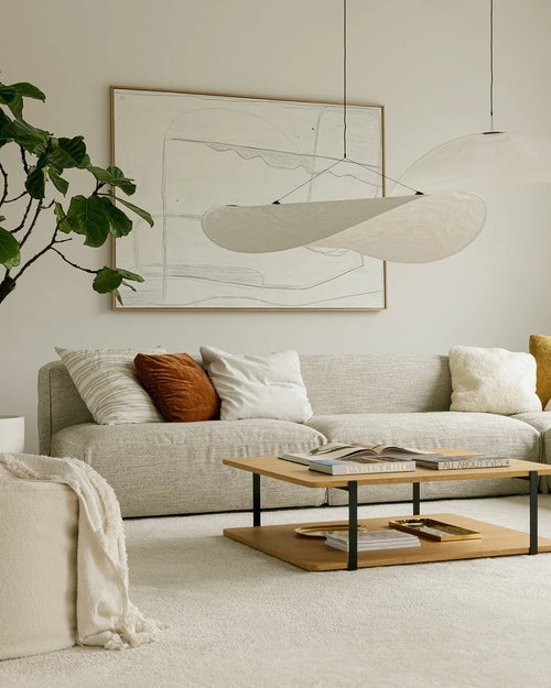 Modulair hoeksalon Edda van Sits in beige stof