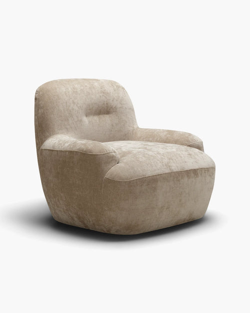 Draaifauteuil Uma van Sits in beige stof