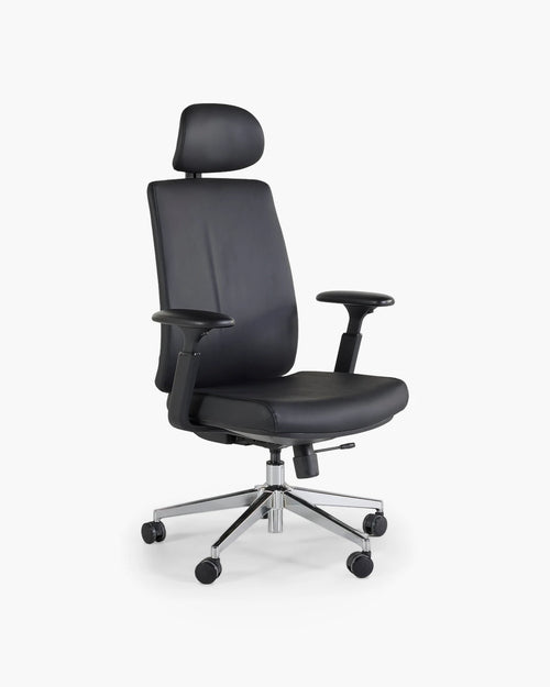 Ergonomische bureaustoel in chroom
