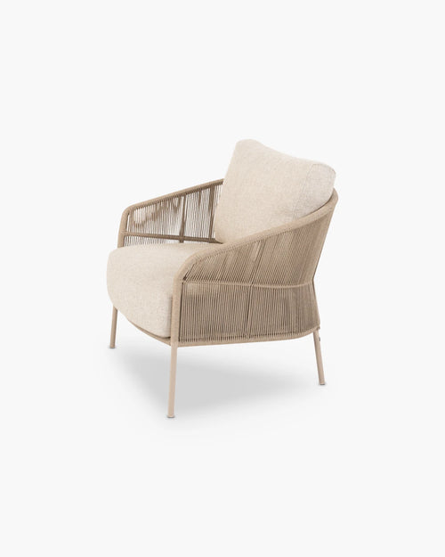 Outdoor loungestoel Florence van 4 Seasons Outdoor in beige stof