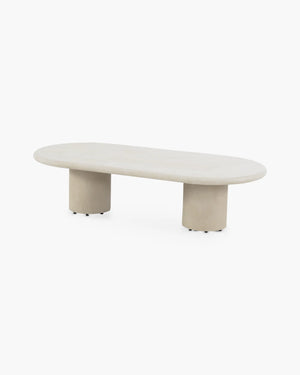 Ovale outdoor salontafel Hampton 140 cm van 4 Seasons Outdoor in Mortex
