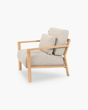 Outdoor loungestoel Lucas van 4 Seasons Outdoor in beige teak