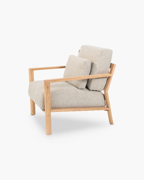 Outdoor loungestoel Lucas van 4 Seasons Outdoor in beige teak