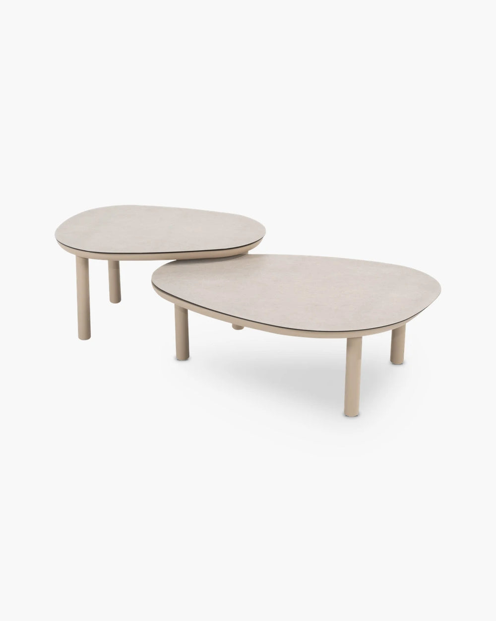 Outdoor set van 2 salontafels Monroe van 4 Seasons Outdoor in keramiek