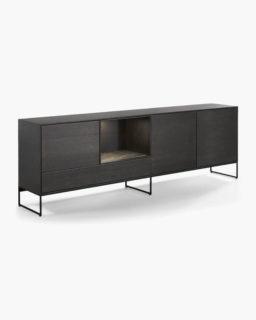 Dressoir in zwart hout