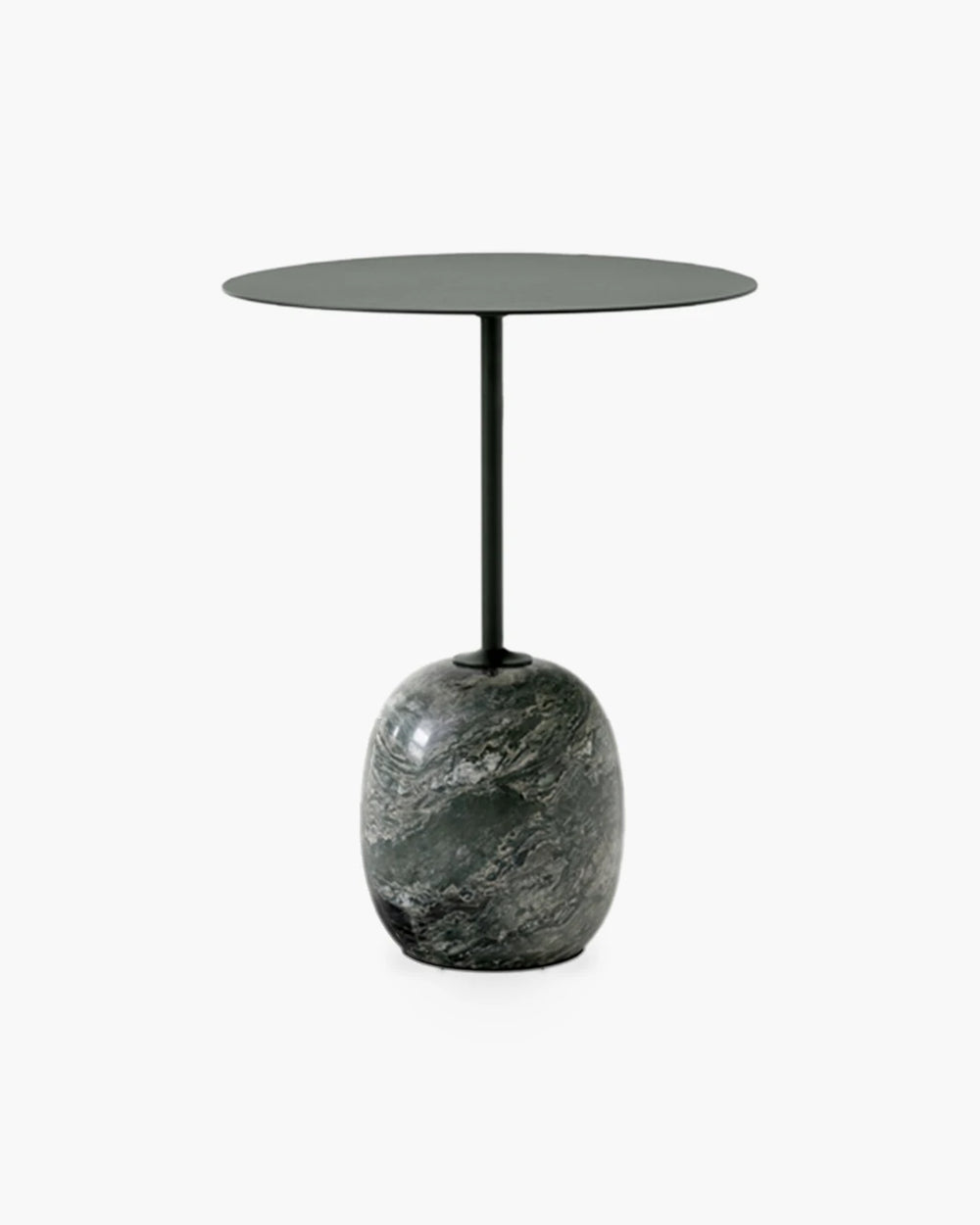 Ronde bijzettafel Lato N8 - donkergroen van &Tradition in steen