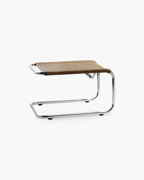 Voetbank S35 LH van Thonet in leder