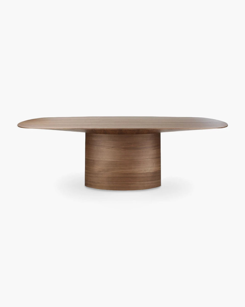 Ovale eettafel in hout