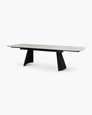 Uitschuifbare keramische eettafel van Castle Line in grijs keramiek