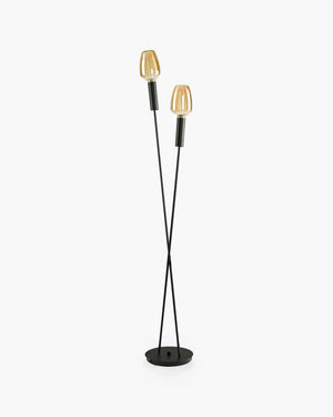 Vloerlamp Melbourne in zwart