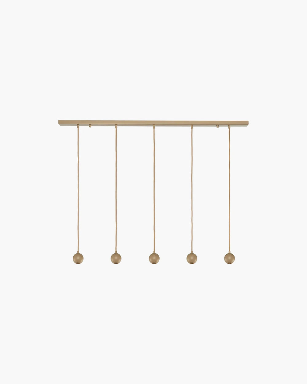 Hanglamp Pallo 5 spots in zandkleur