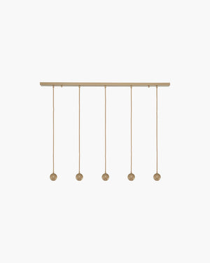 Hanglamp Pallo 5 spots in zandkleur